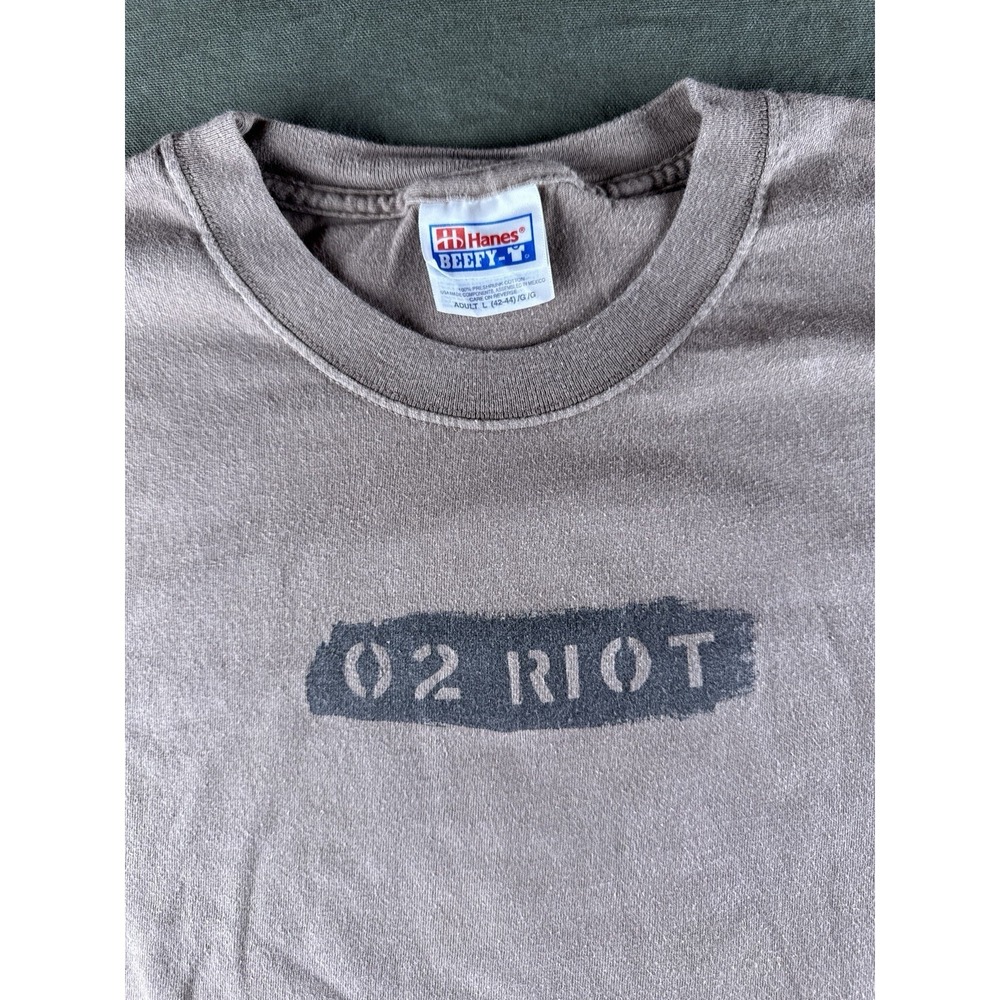 Vintage Pearl Jam Riot Act 2002 Tour T Shirt Seattle Showbox Hanes L